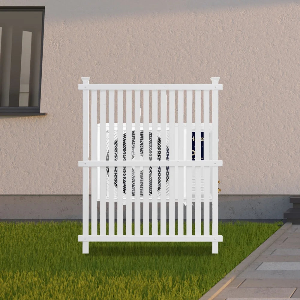 White Vinyl Outdoor Privacy Screen Panels Kit P461