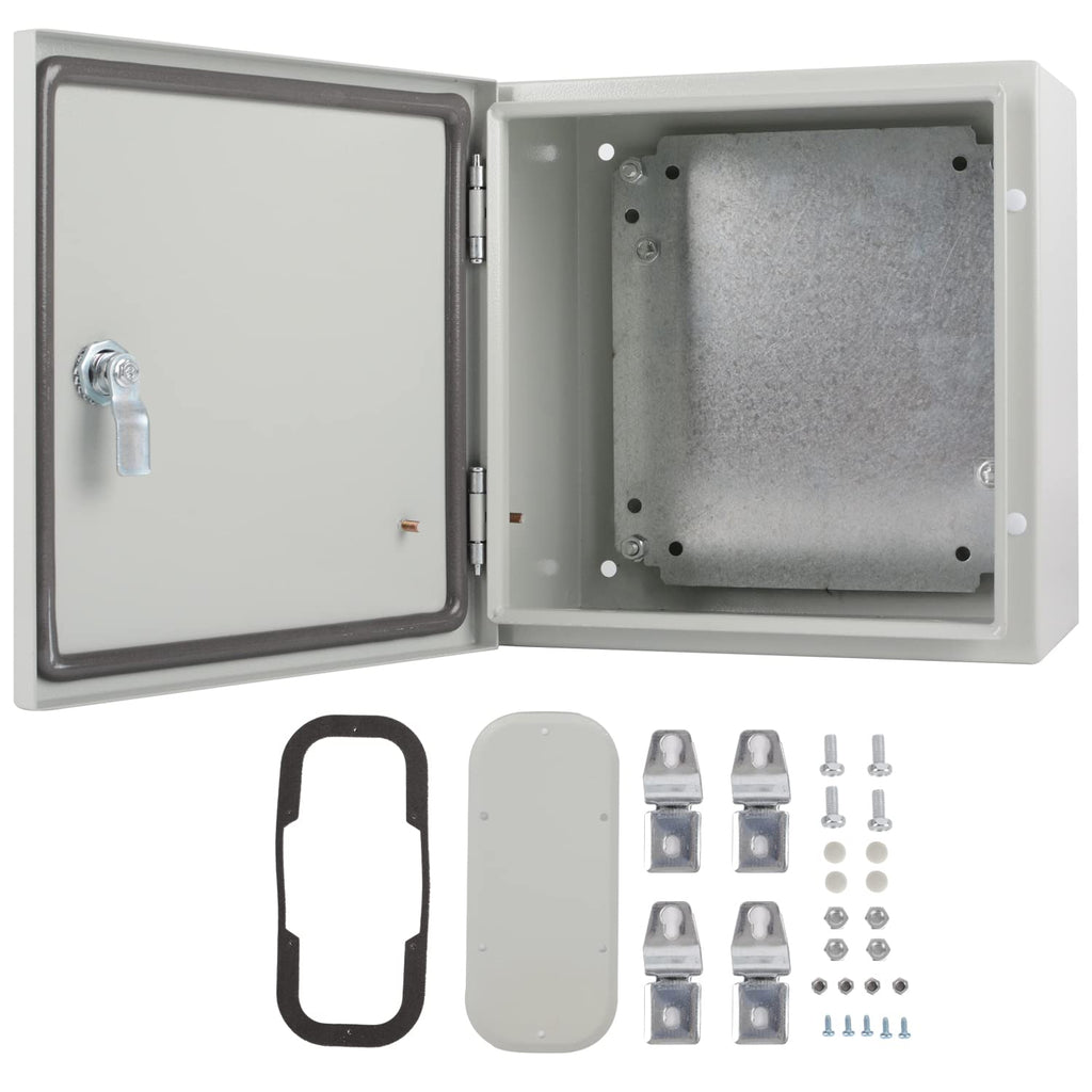 16 x 16 x 6'' NEMA 4X Steel Electrical Box with Mounting Plate C9068