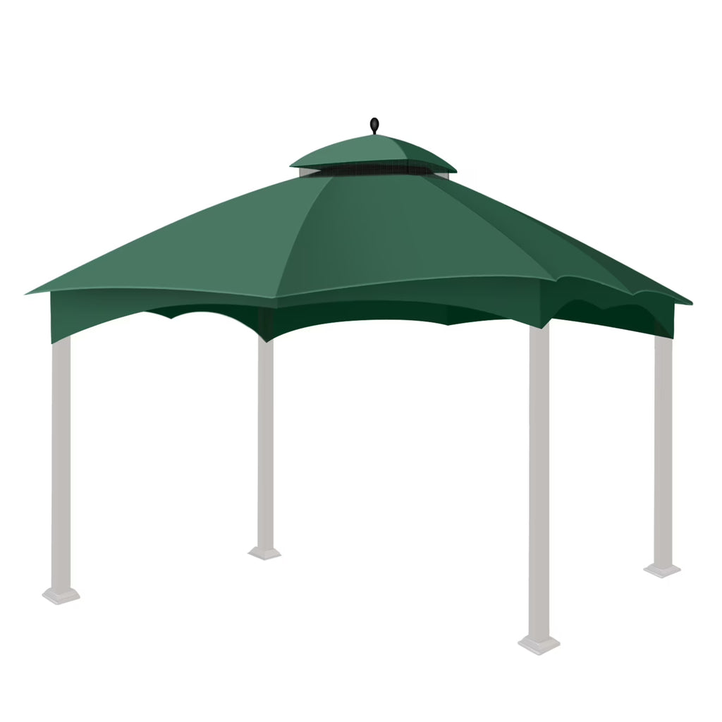 Green 10 X 12 Feet Water-Resistant Gazebo Replacement Canopy Top K8934