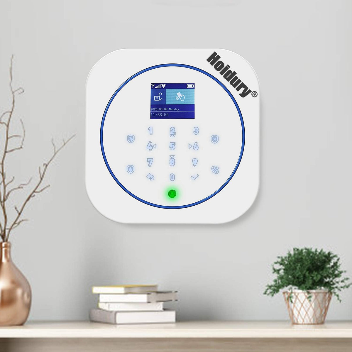 2.4G WiFi GSM Wireless Burglar Alarm Kit with Door Window Sensor Motion Detector M493