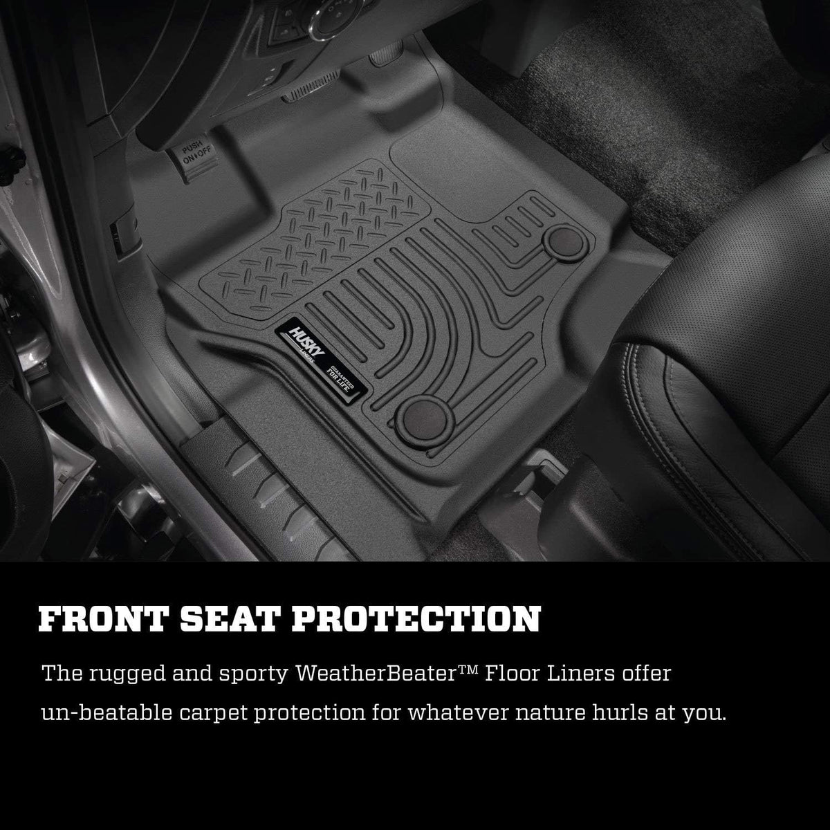 Black Front Floor Liners 2 Pcs P11742