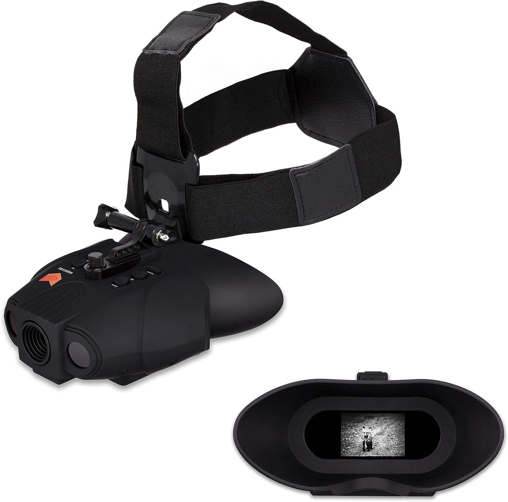 Night Vision Goggles Digital Infrared 1x Magnification 75yd Range Rechargeable Battery V866