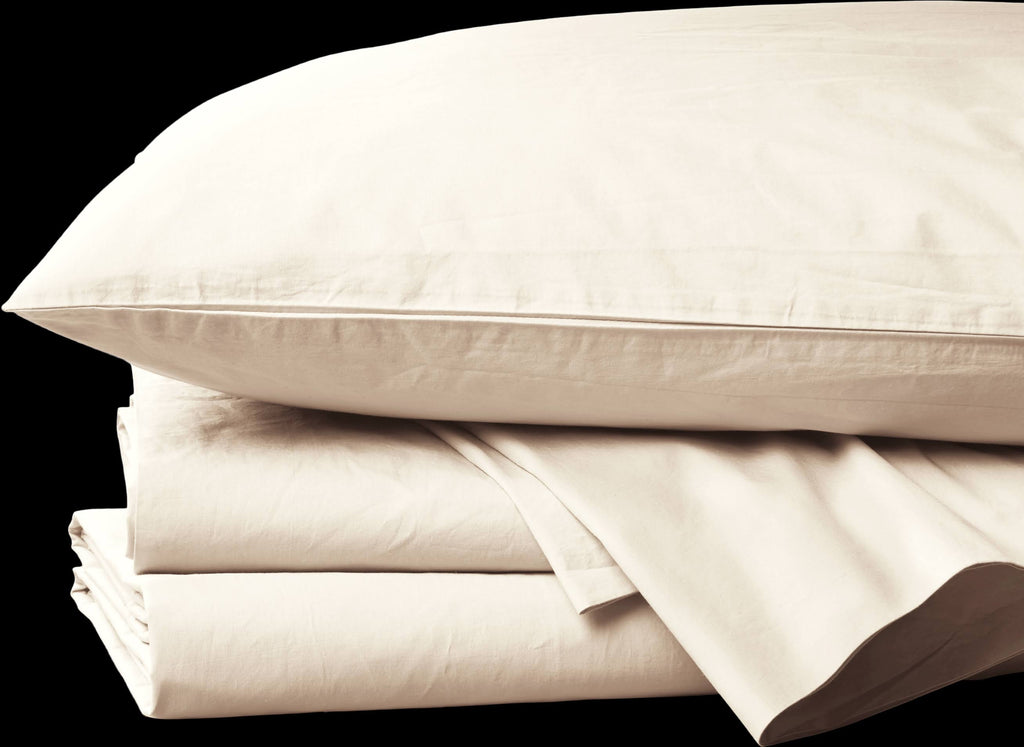 Organic 300 Percale Flat Sheet, Twin - Natural G558