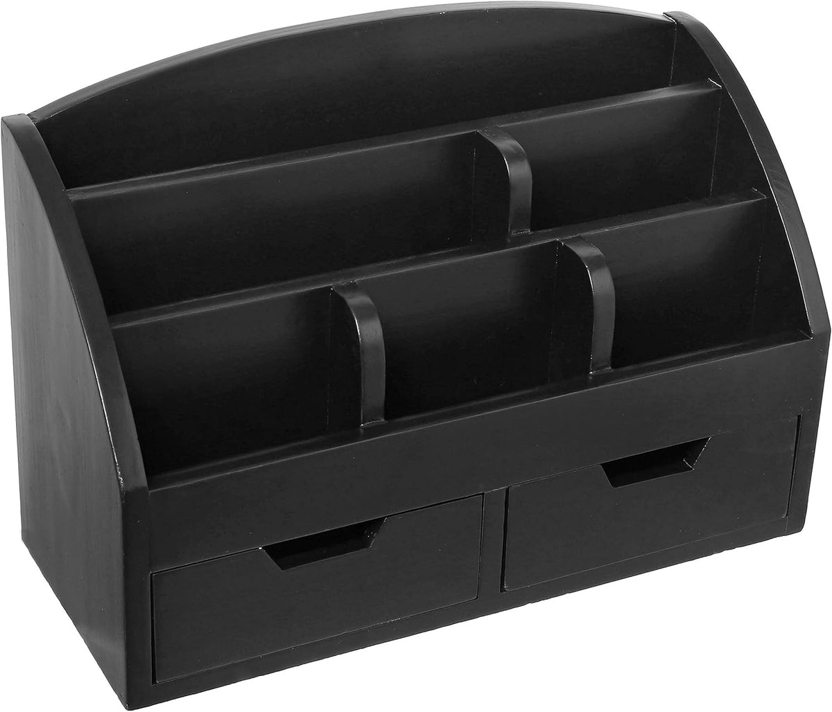 Black Wood Desktop Organizer with 2 Storage Drawers, Pack of 2 T28552