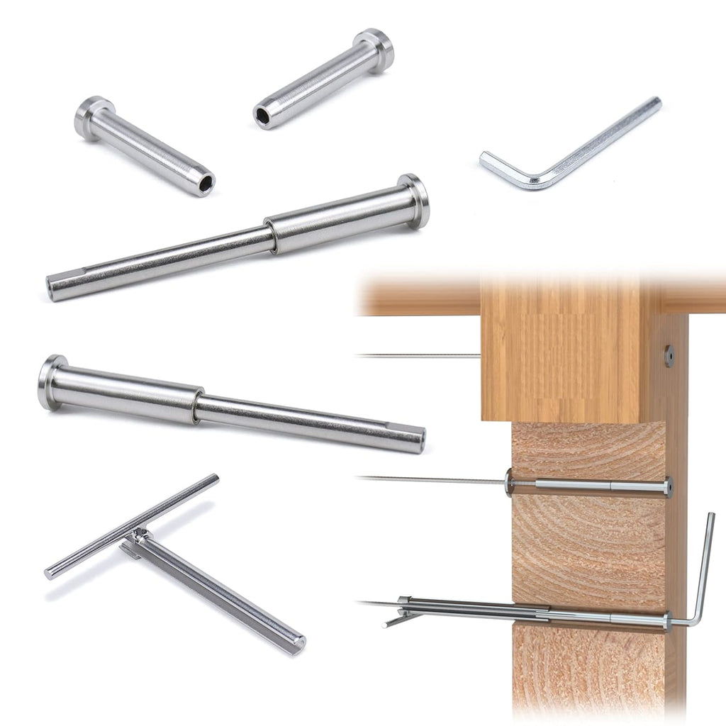 1/8 Invisible Cable Railing Kit with Turnbuckle Swage Threaded Stud and Stemball F4207