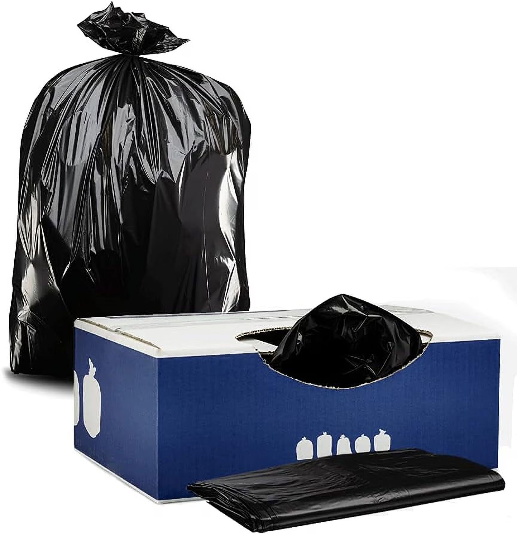 Black 2.0 Mil 50 Count Trash Bags C4892