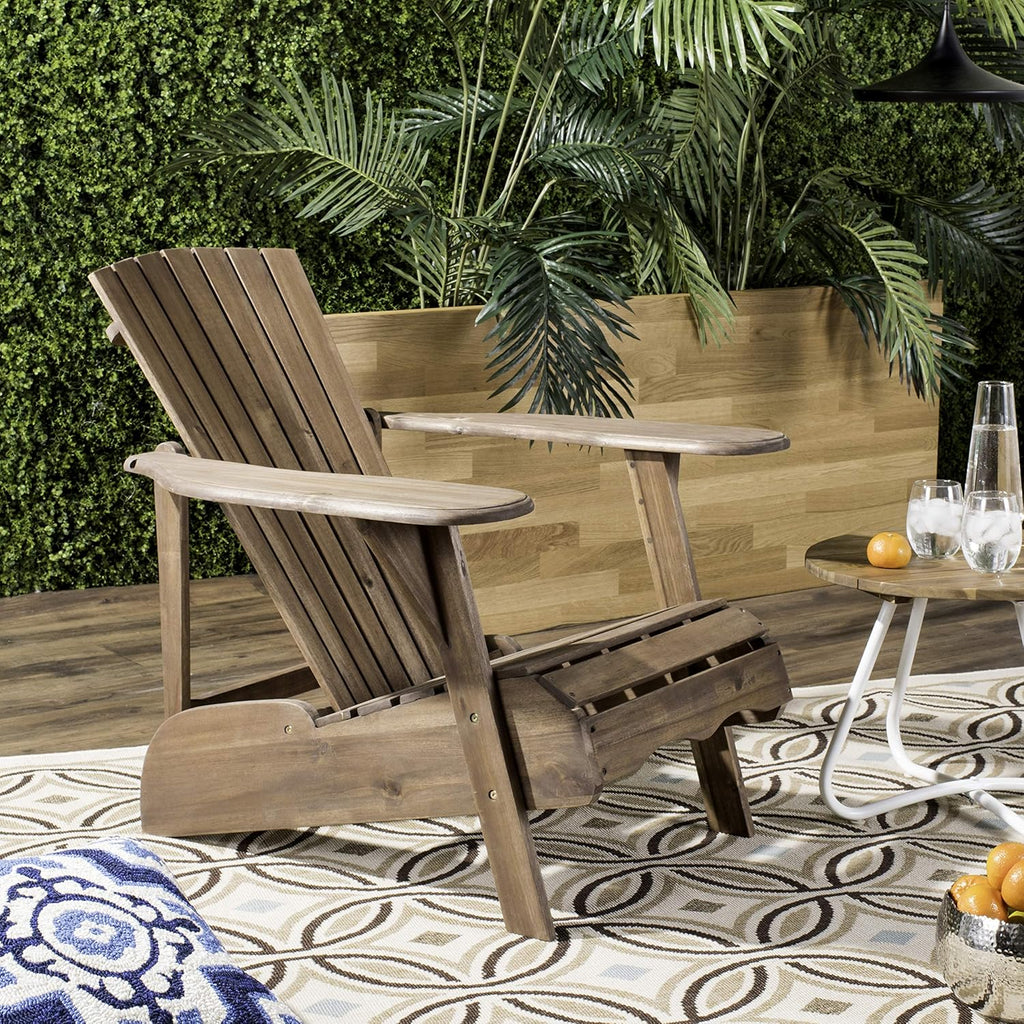 White Acacia Wood Adirondack Chair D3757