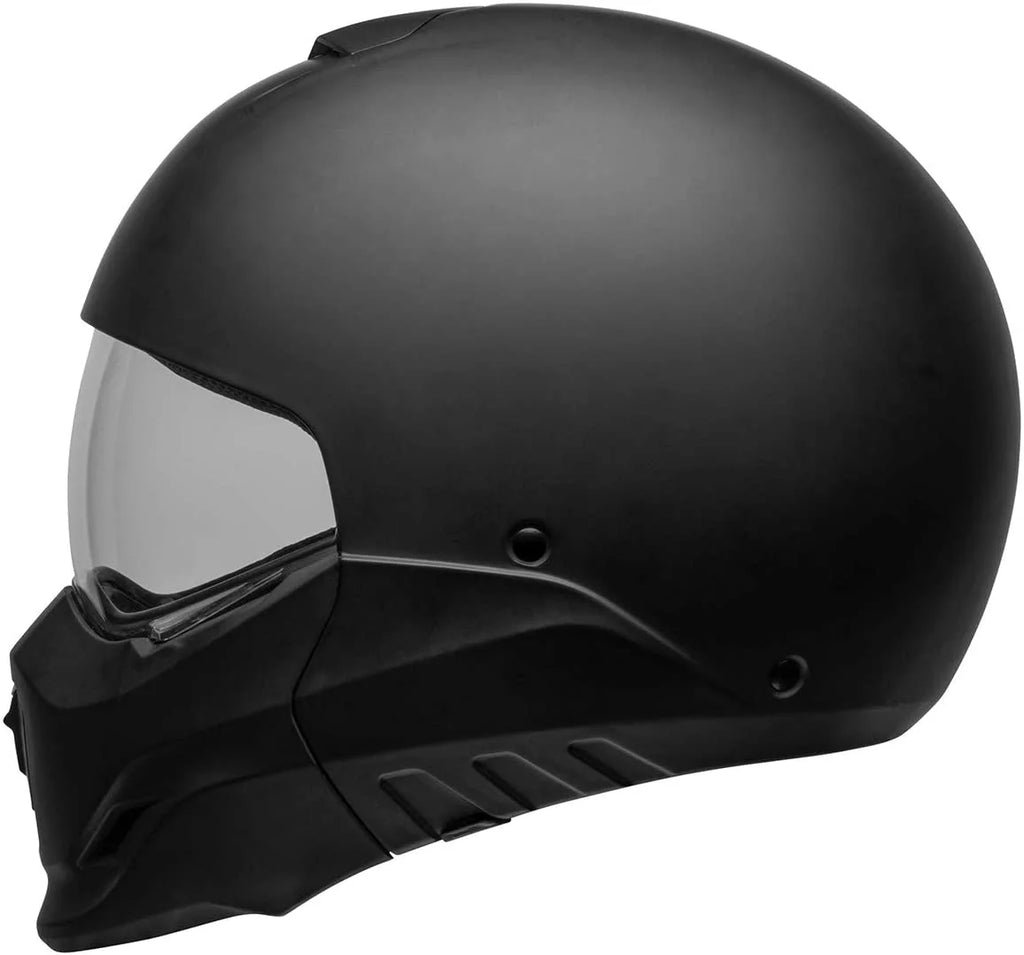 2 in 1 Motorcycle Helmet Matte Black with Gray XX-Large J76934