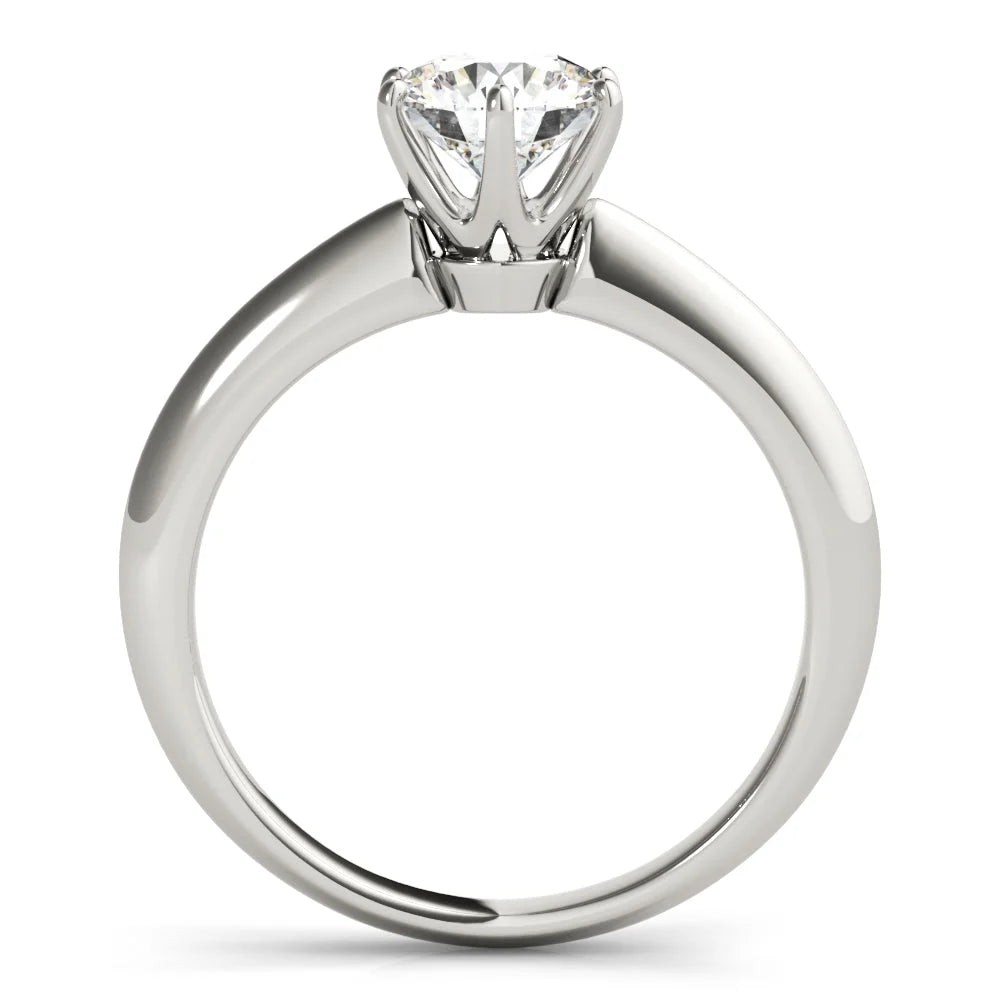 14K Diamond Cathedral Solitaire Engagement Ring J682817