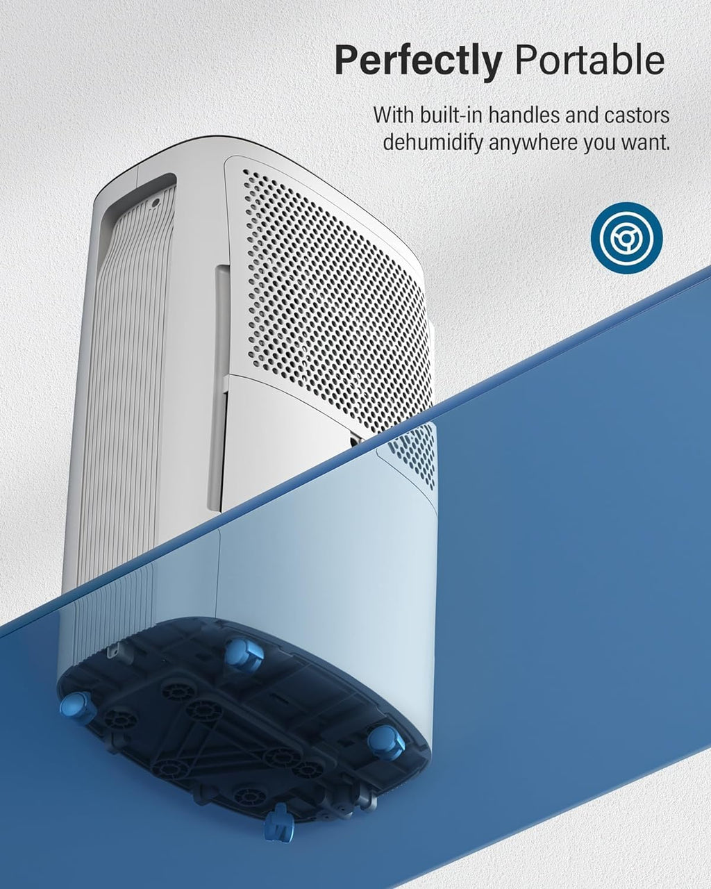 50-Pint Dehumidifier, 4500 Sq. Ft, Quiet, Auto Continuous Drain with Child Lock H91159