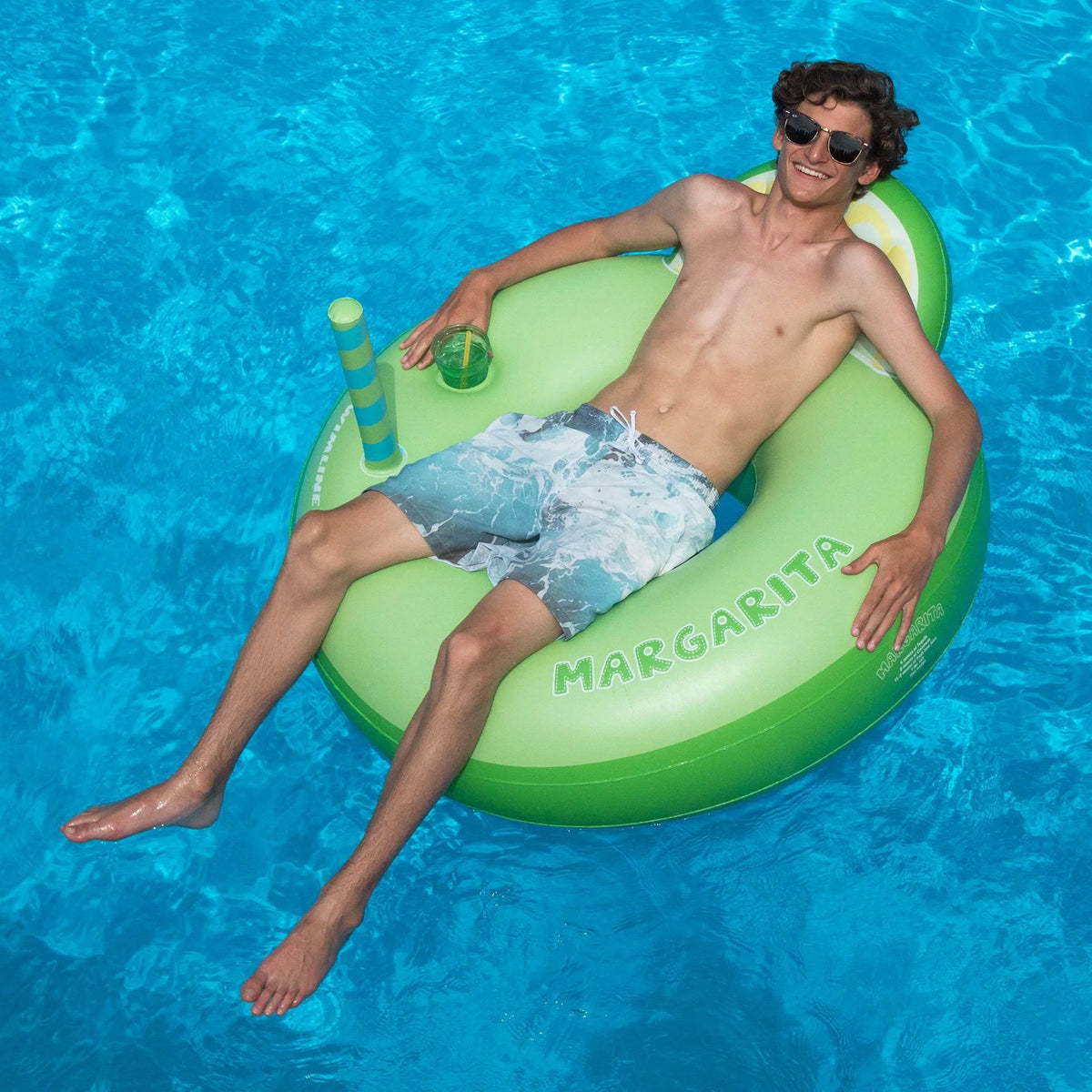 Green Inflatable Pool Ride-On B755