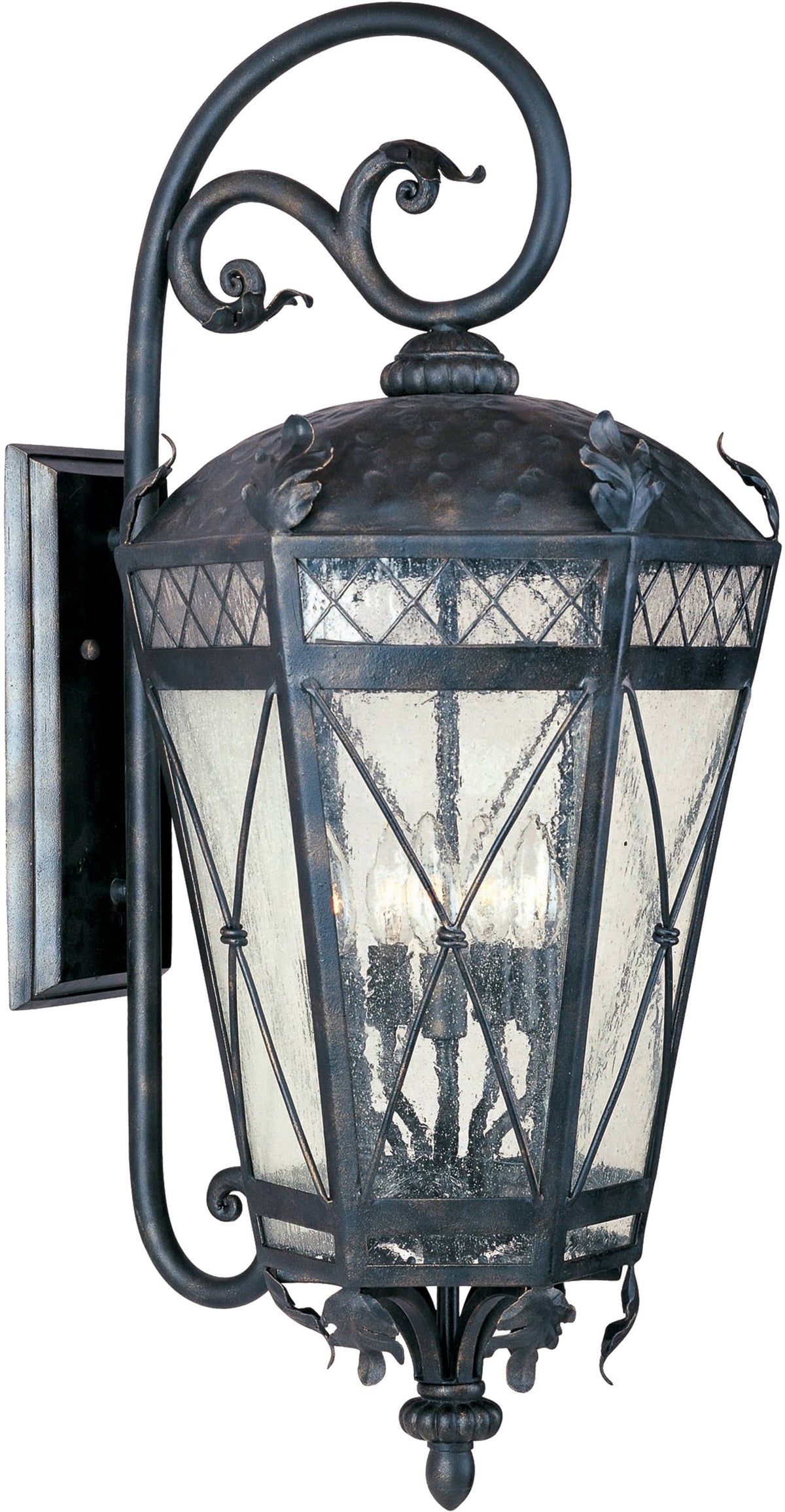 Bronze 3-Light Outdoor Wall Lantern W8172