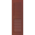 Exterior Real Wood Western Red Cedar Open Louvered Shutters Per Pair B271