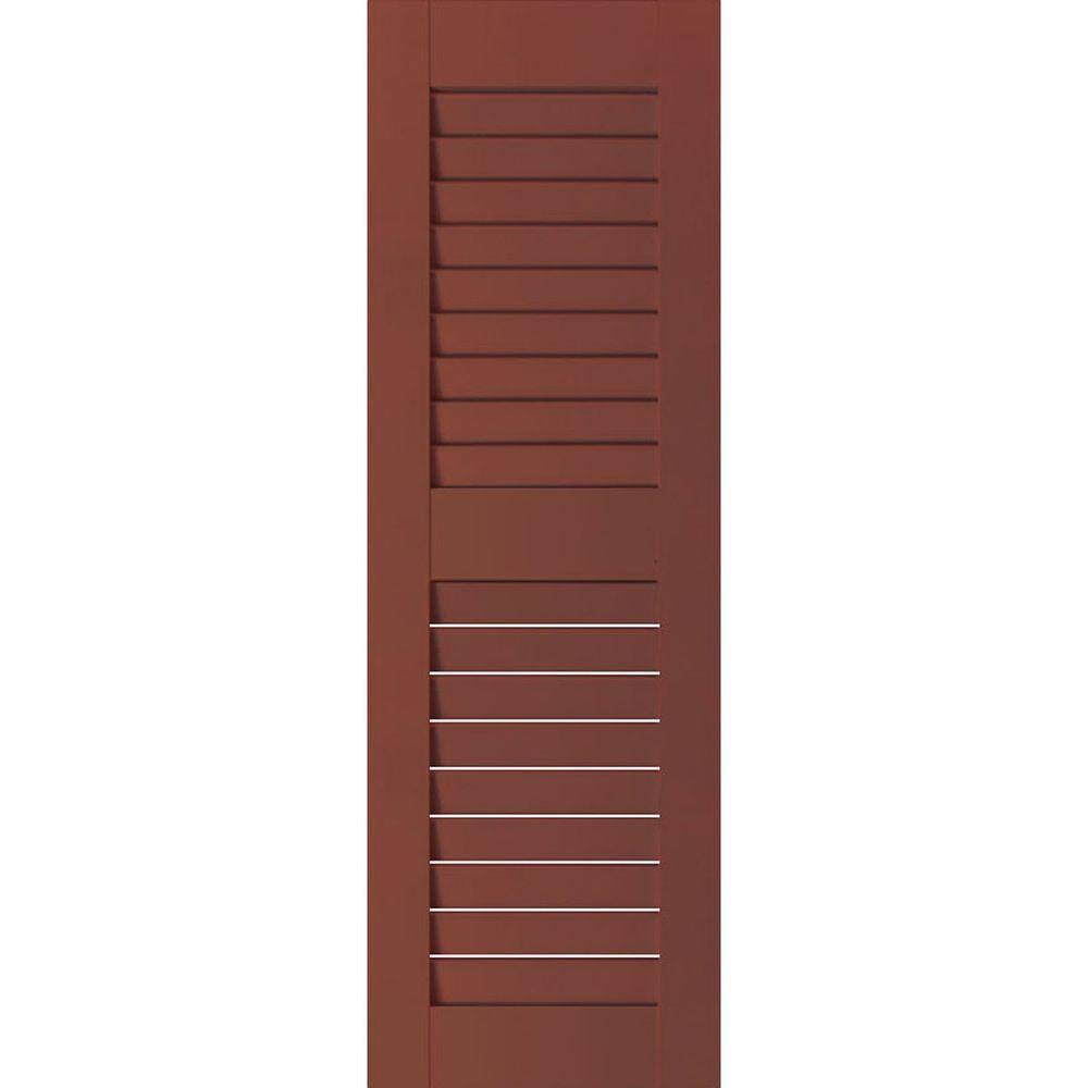 Exterior Real Wood Western Red Cedar Open Louvered Shutters Per Pair B271