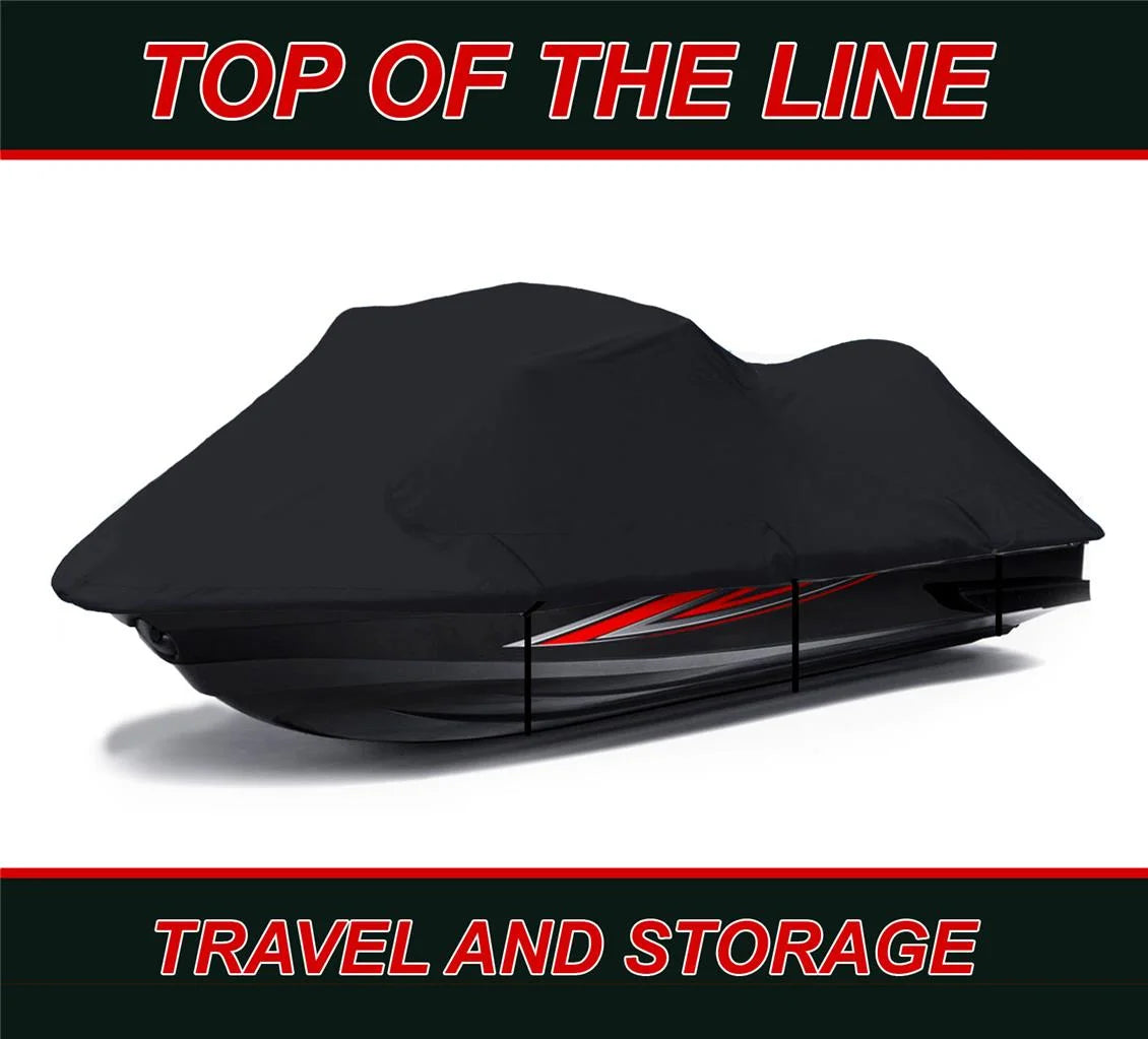 Black Jet Ski PWC Watercraft Cover 2 Seater 118" T1511