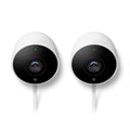 Google Nest Cam Outdoor 2-Pack Weatherproof Surveillance Camera with Night Vision X9789