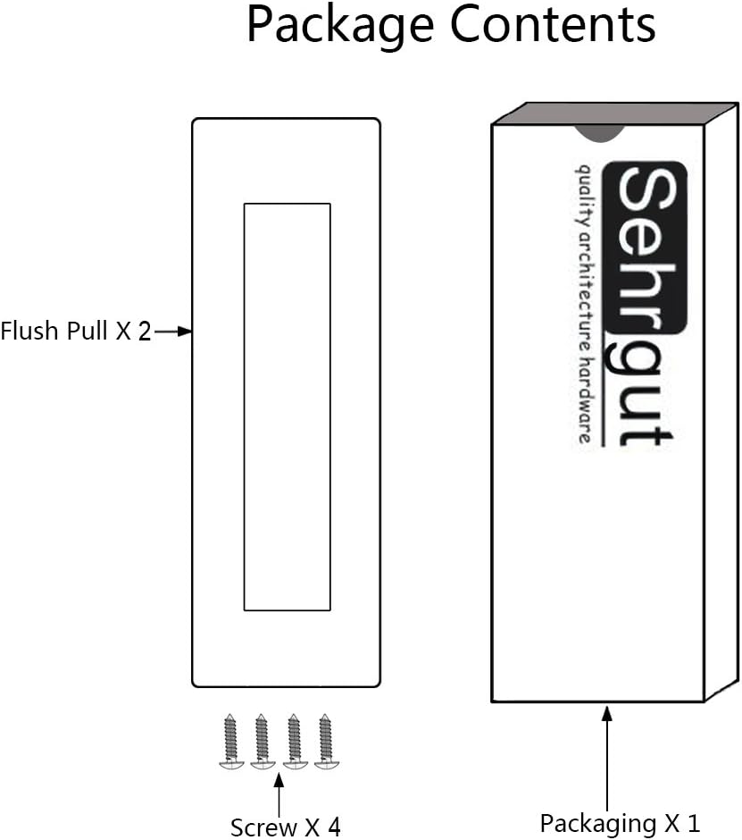 Oil Rubbed Bronze Flush Pull (6 Pack) T36617