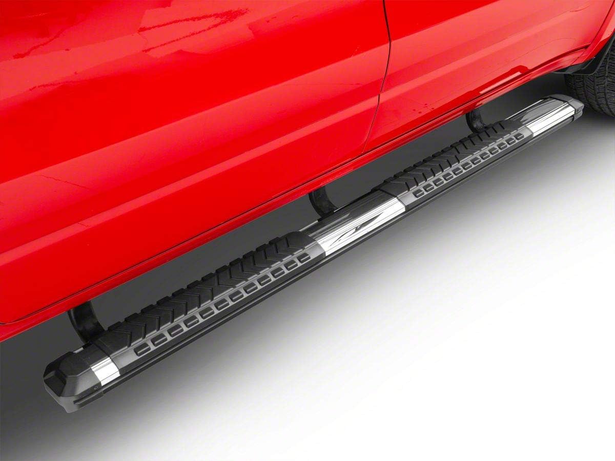 5-Inch Aluminum Side Step Bars with Stainless Cover Plates X502888