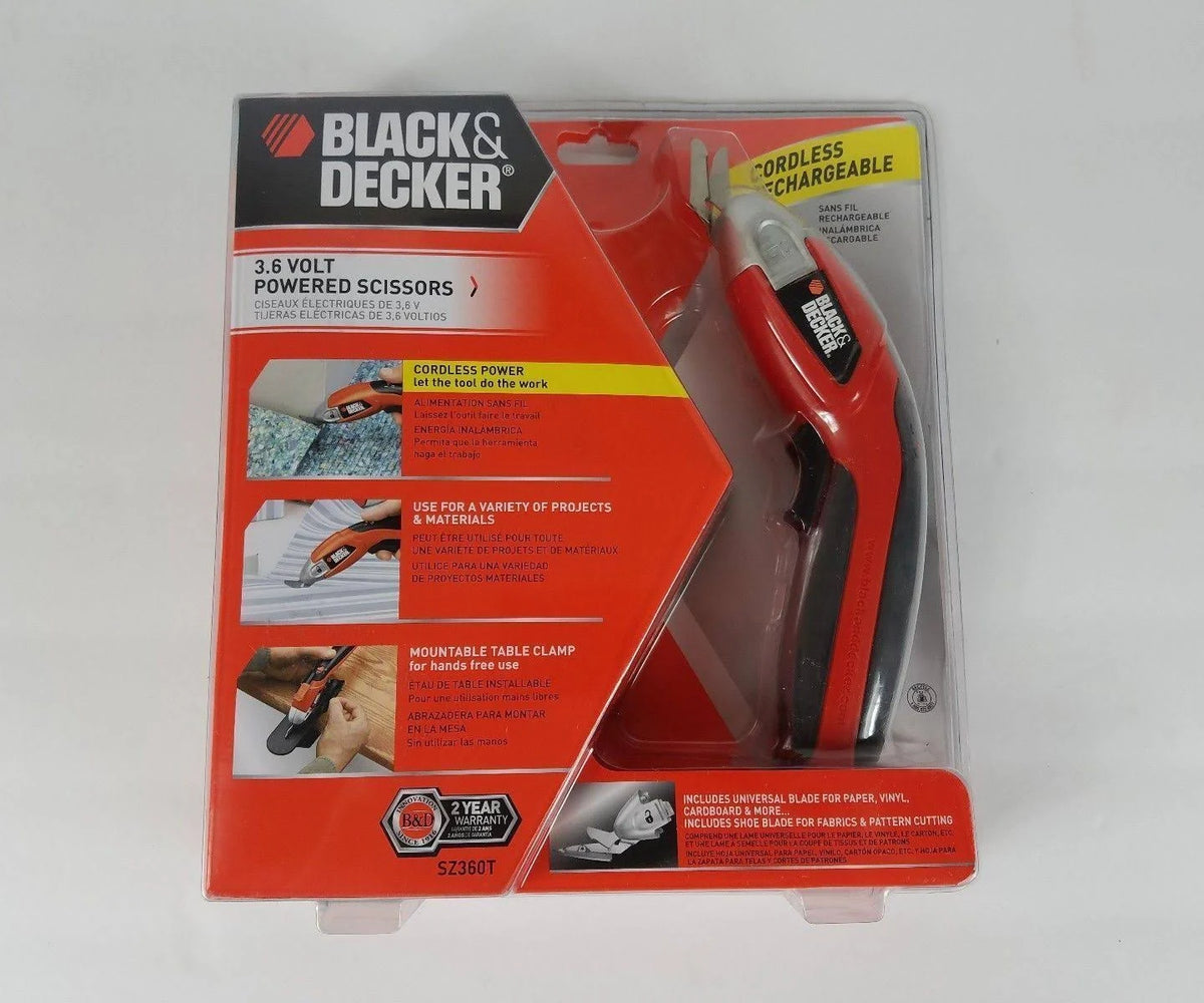 Black u0026 Decker Sz360 3.6-Volt NiCad Cordless Power Scissors Q56823