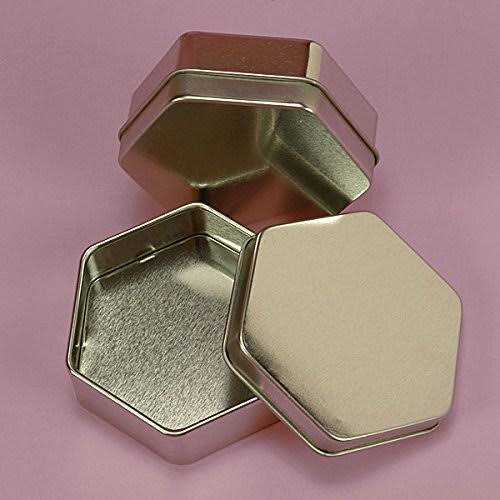 16 x 1 Hexagonal Steel Tin Can Pkg E35848