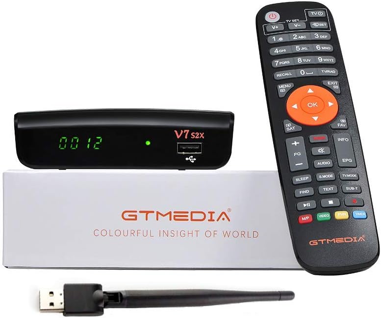 V7S2X HD 1080P FTA DVB-S2X H.265 HEVC 8bit Digital Satellite TV Receiver Pack of 2 B905