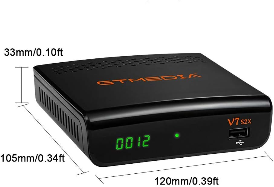 V7S2X HD 1080P FTA DVB-S2X H.265 HEVC 8bit Digital Satellite TV Receiver Pack of 2 B905