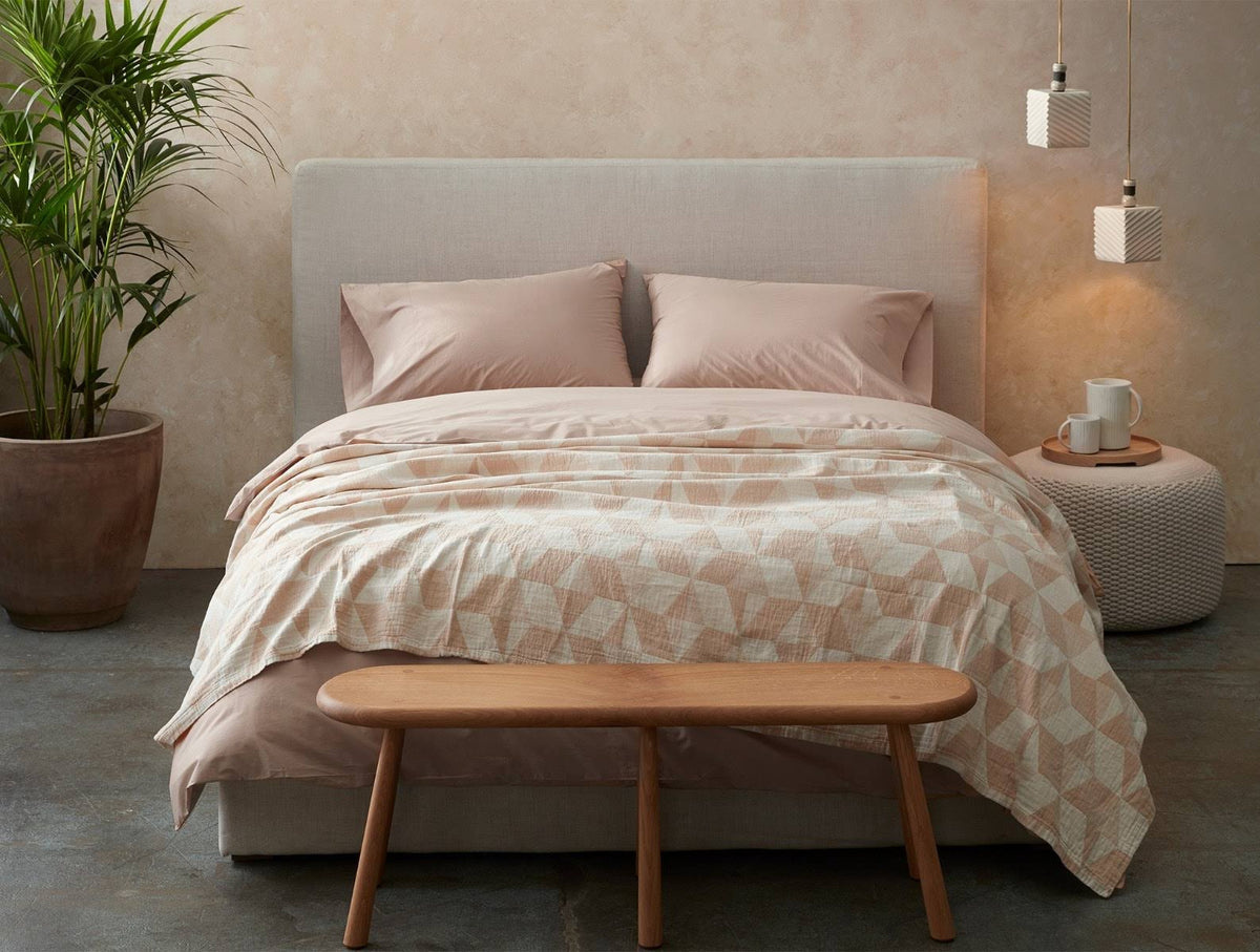 Organic 300 Percale Flat Sheet, Twin - Natural G558