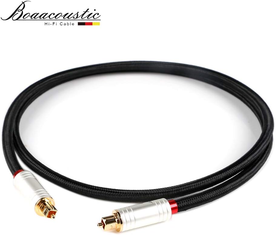 HiFi Fiber Optical Audio Cable, Toslink Cable Male to Male, 6ft/2M N671