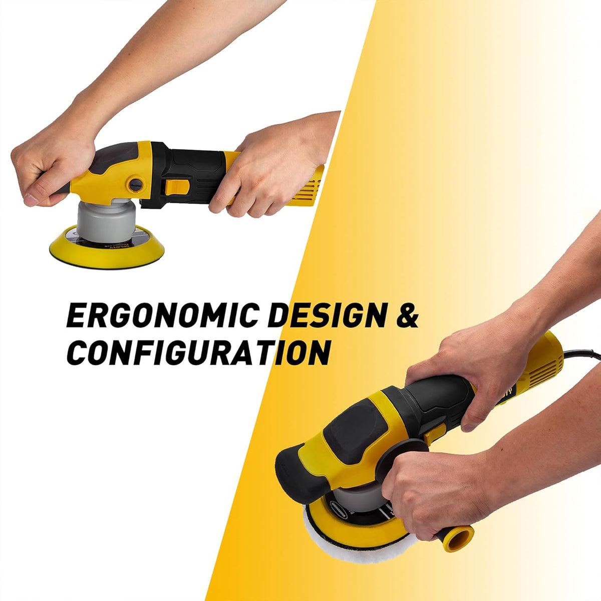6-inch Variable Speed Dual Action Polisher with Detachable Handle V797352