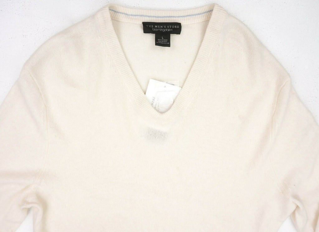 Ivory Cashmere V-Neck Sweater W277420