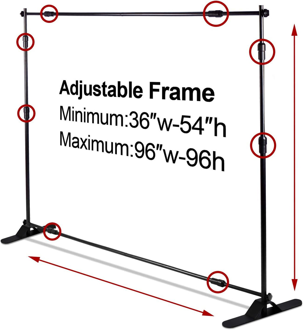Heavy Duty Backdrop Banner Stand Kit with Carrying Bag B94485