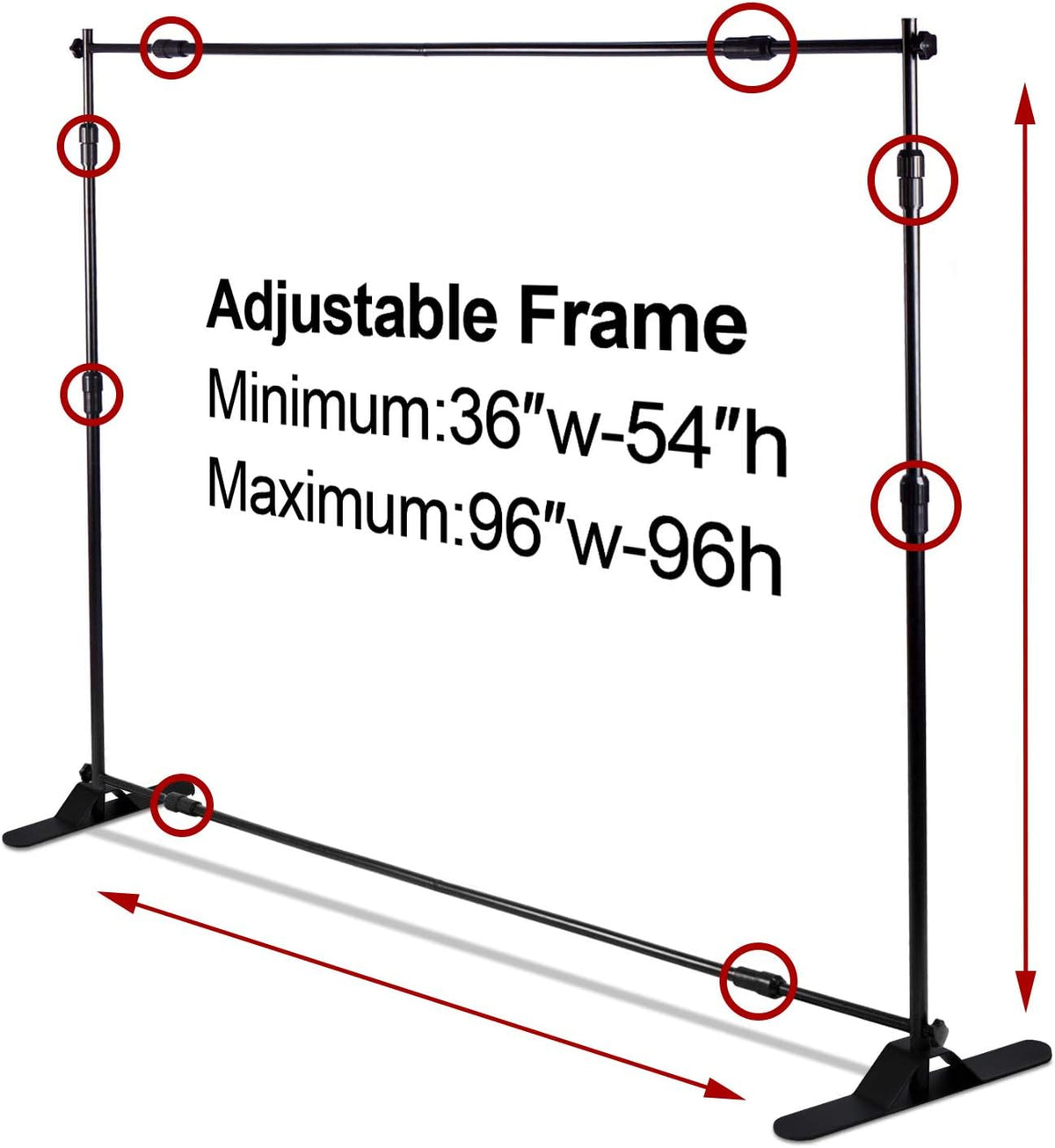 Heavy Duty Backdrop Banner Stand Kit with Carrying Bag B94485