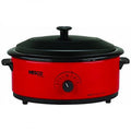 Red 6-Quart Roaster Oven with Black Lid K9226