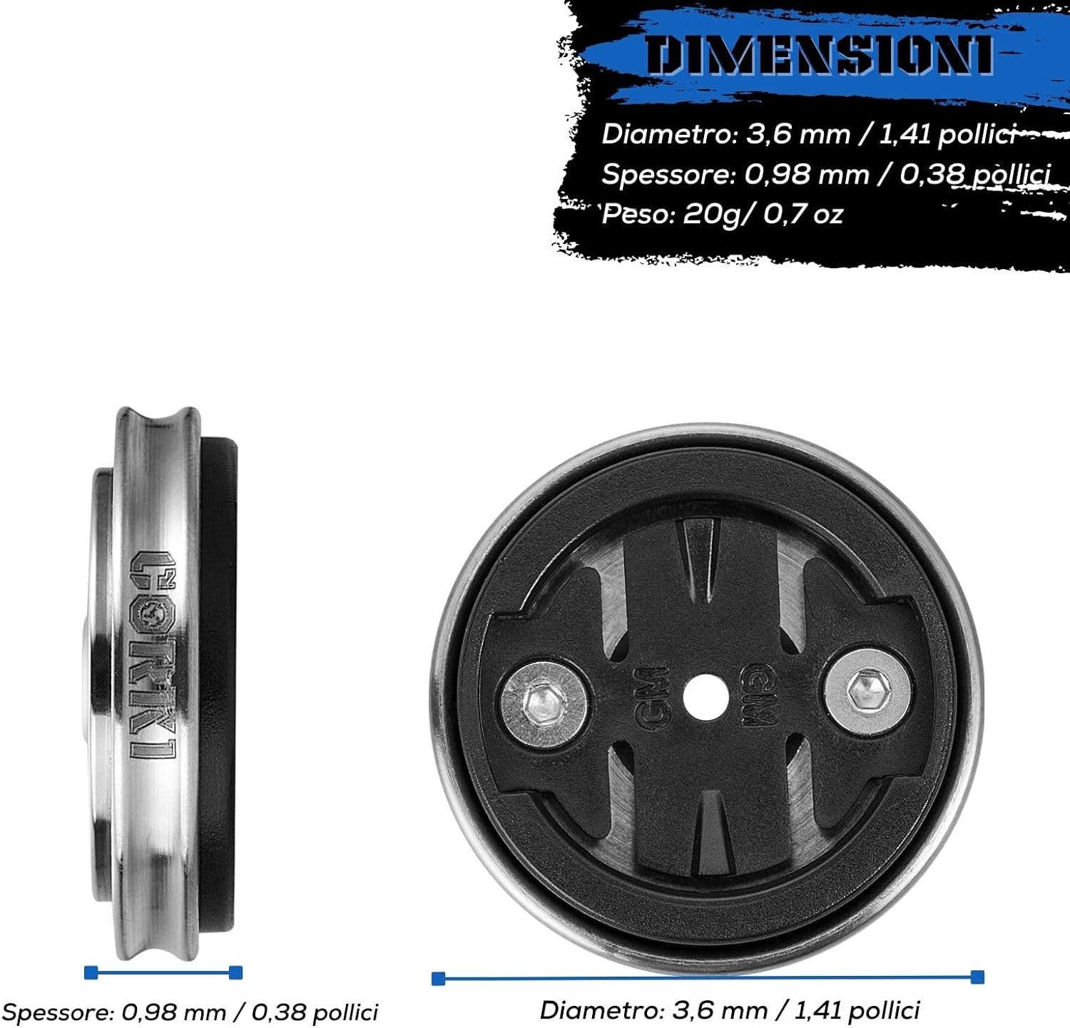 Titanium Stem Top Cap Bike Mount for Wahoo Garmin U442474