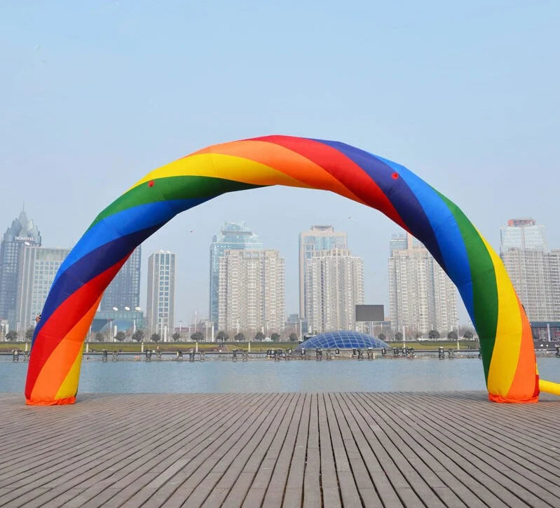 39.4ft Inflatable Rainbow Arch Oxford Cloth with Blower B4653
