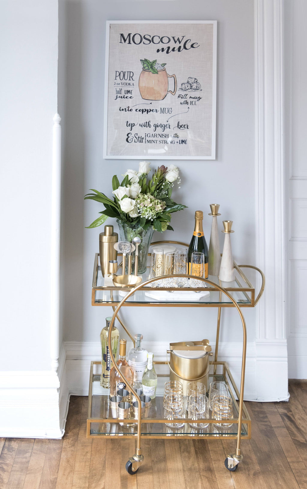 Gold Bar Cart V825915