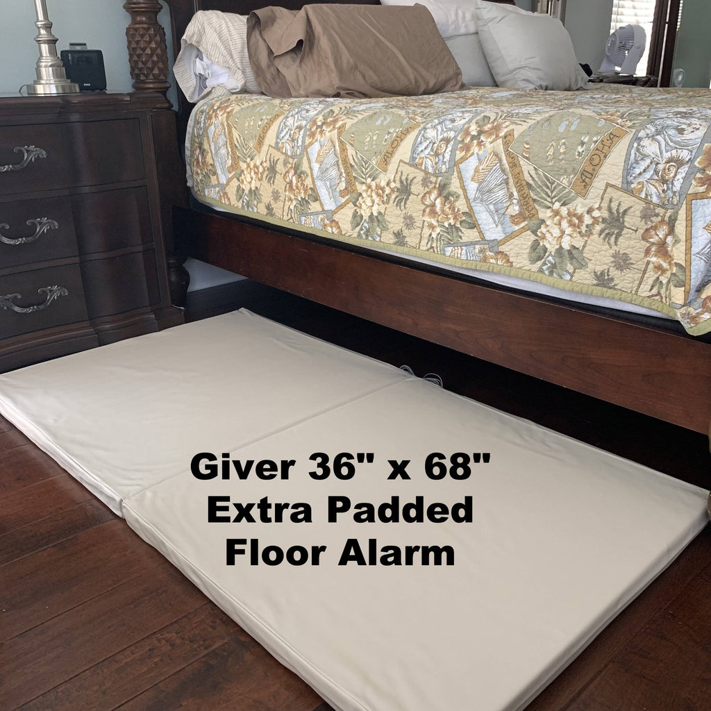 Folding Bedside Fall Safety Floor Mat with Fall Alarm and Pressure Sensor S690919