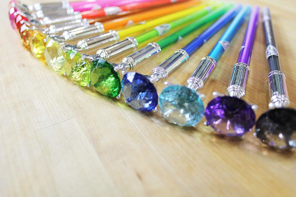 24 Pc Gel Pens with Rhinestone Topper D929809
