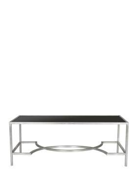 Silver/Black Glass Coffee Table E1705
