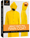 Yellow PVC Raincoat Jacket with Detachable Hood M680
