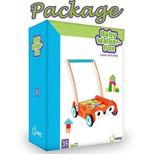 35 Pcs Wooden Baby Learning Walker Push Toy C73989