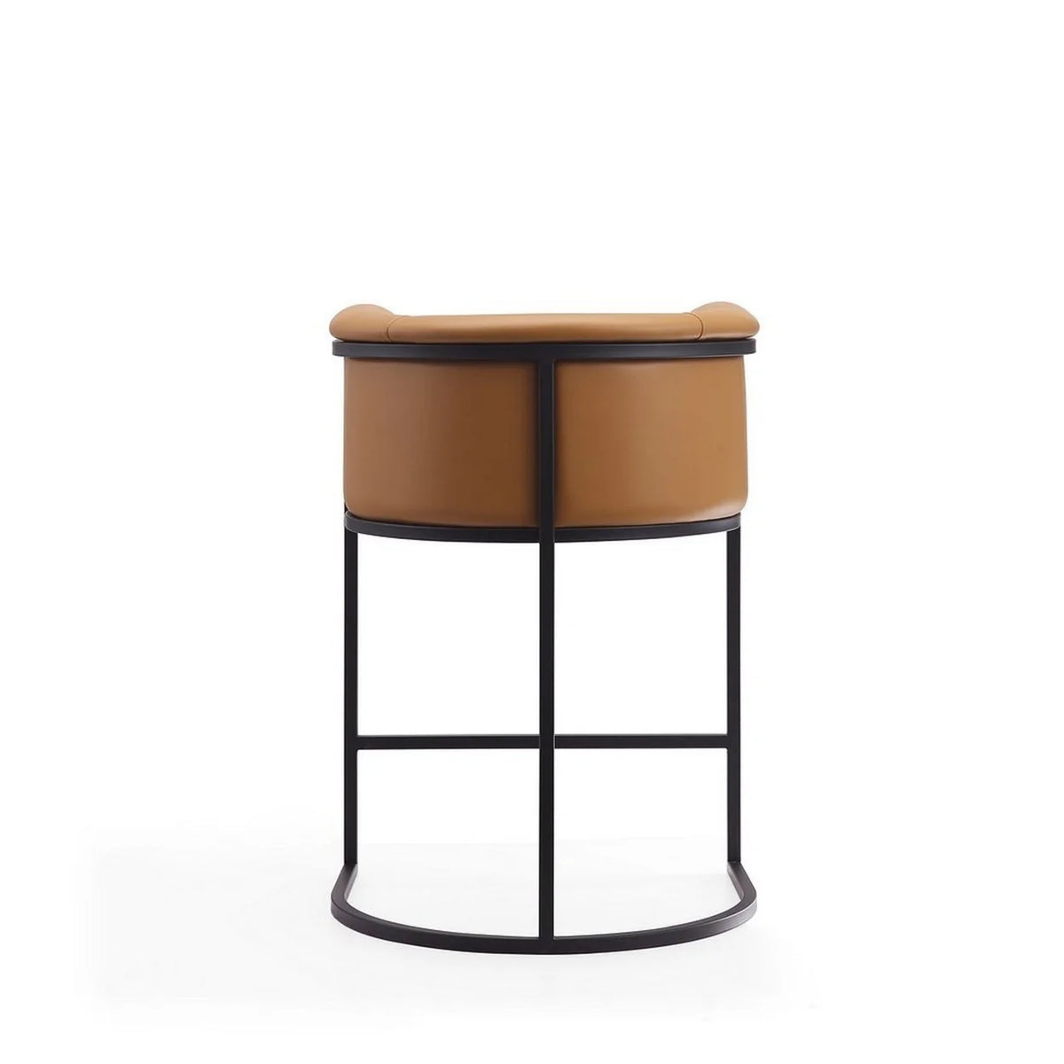 Camel and Black Metal Counter Height Bar Stool (Set of 3) F5370
