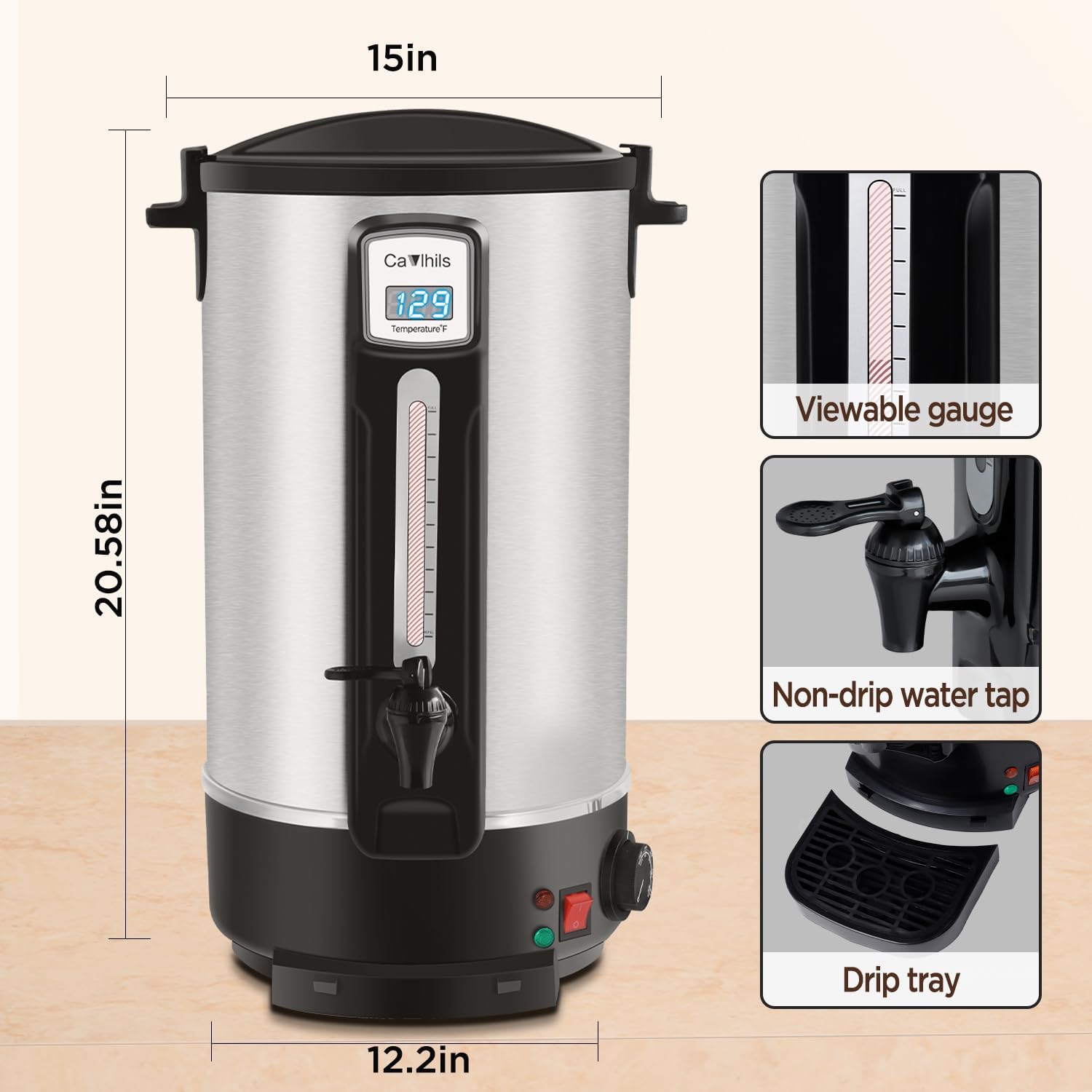 100-Cup Stainless Steel Coffee Urn Z51288