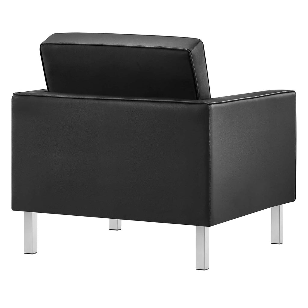 Set of 2 Tufted Vegan Leather Armchairs G5774