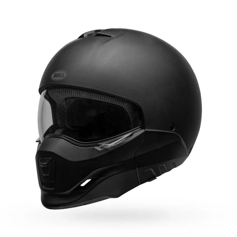 2 in 1 Motorcycle Helmet Matte Black with Gray XX-Large J76934