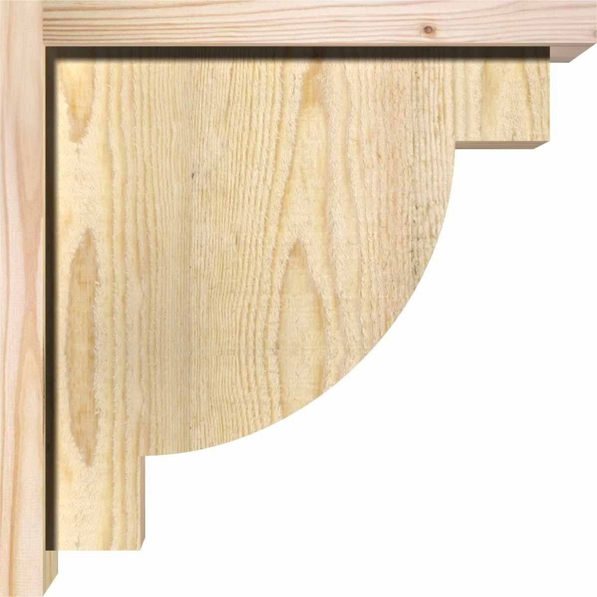 Alpine Rough Sawn Corbel with Backplate, Douglas Fir W2967