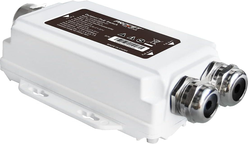 2 Port Outdoor Gigabit PoE Extender Repeater, 45W*2 PoE Output, Aluminium Housing IP67 Waterproof Z453