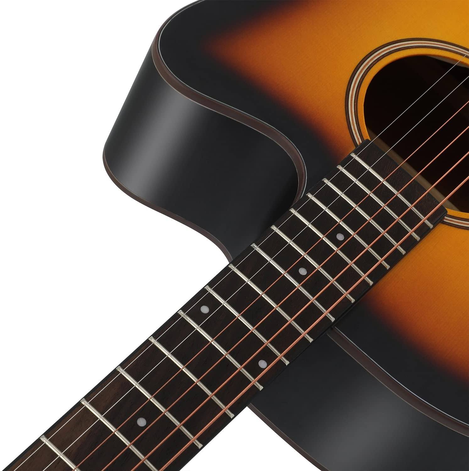 Beginner Acoustic Guitar Bundle with Gig Bag Tuner Capo Picks Strap String G336