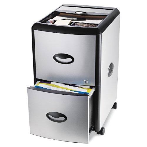 2-Drawer Mobile File Cabinet with Lock, Metal T45930