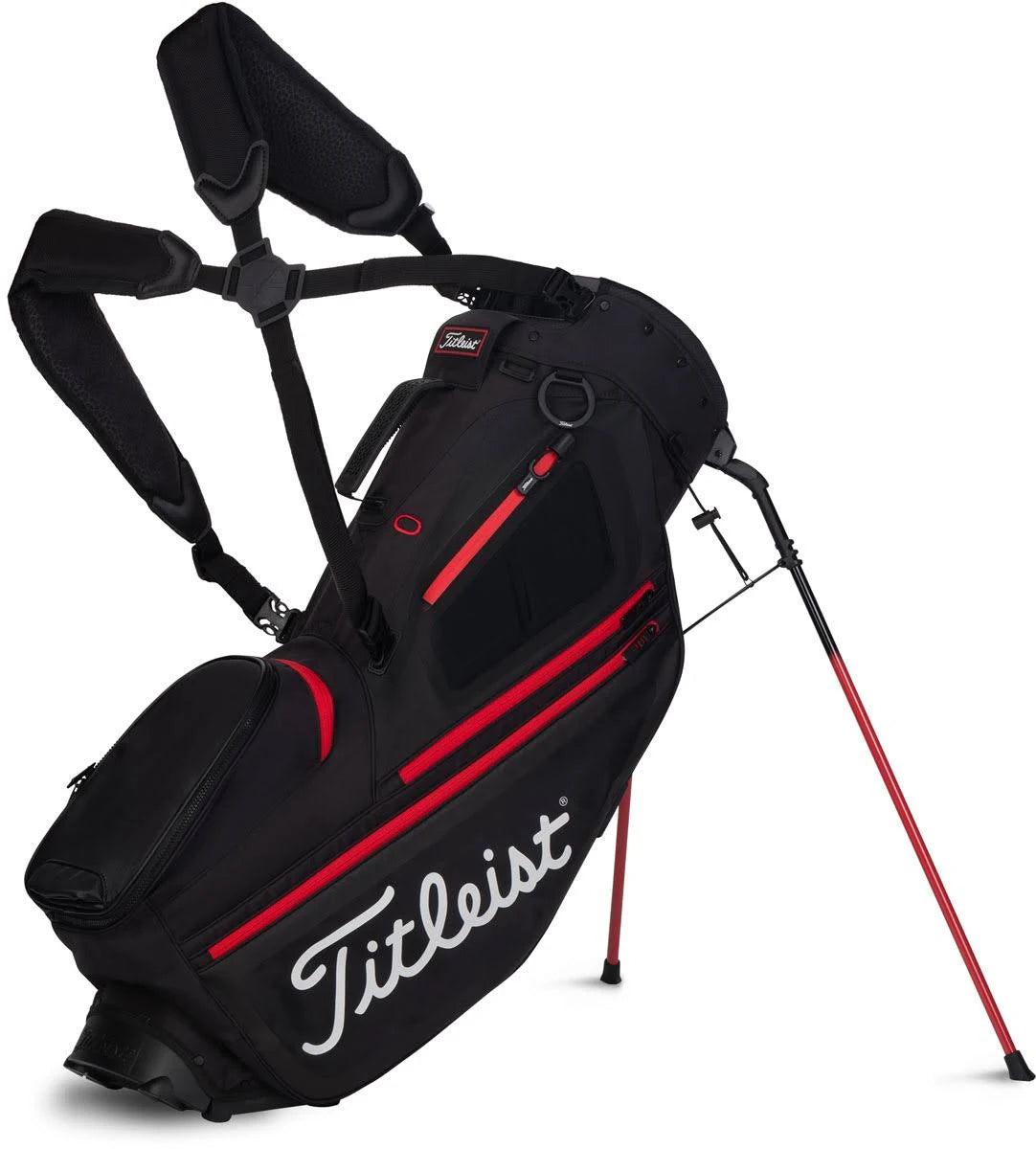 Black Red Stand Bag R3829